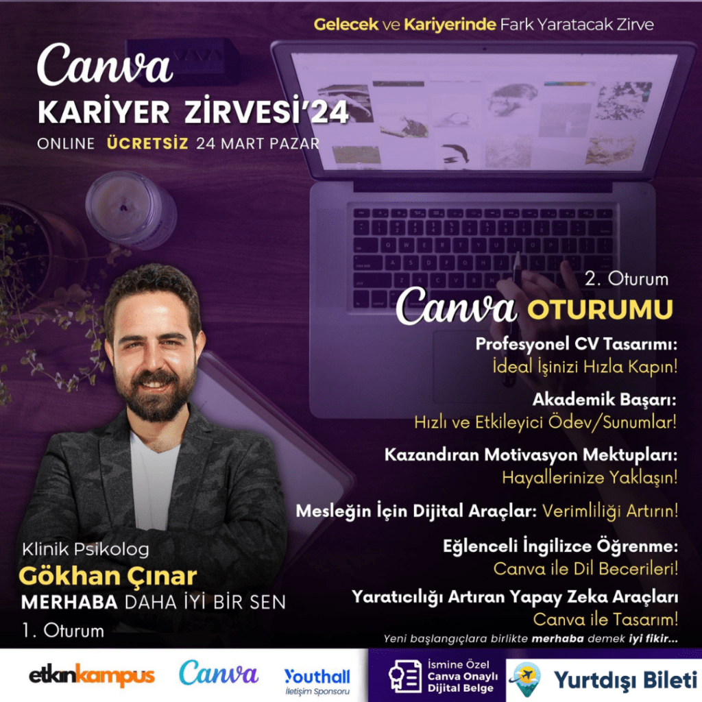 Ücretsiz Canva Kariyer Zirvesi, ücretsiz canva, canva kariyer zirvesi, ücretsiz canva fırsatı, canva ücretsiz