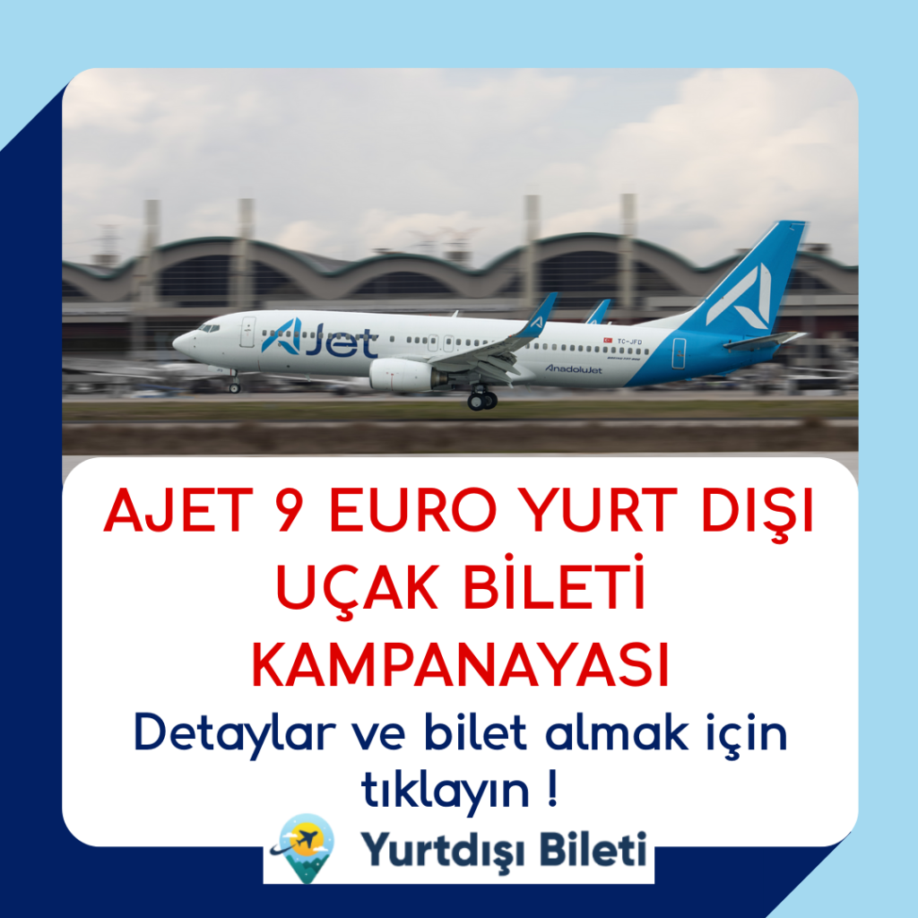Ajet 9 euro yurtdışı kampanyası