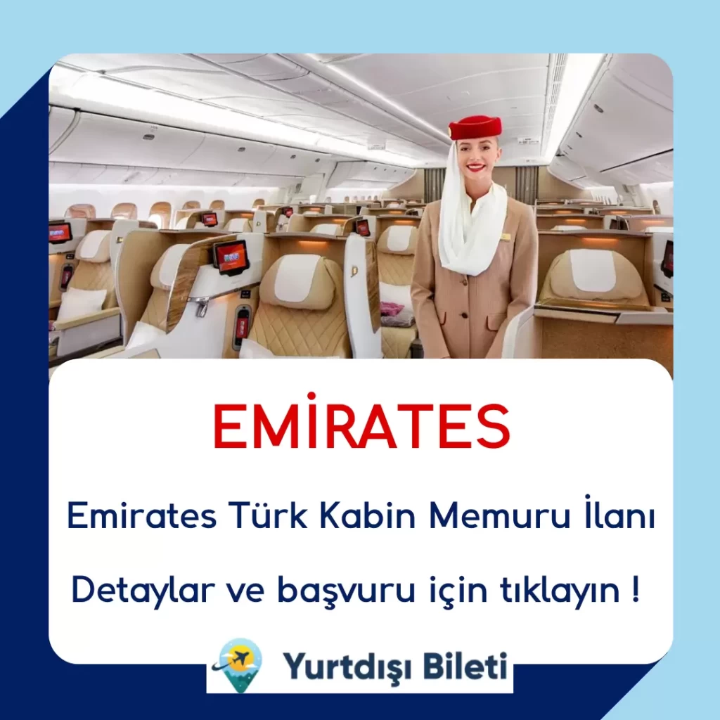 Emirates Türk Kabin Memuru İlanı